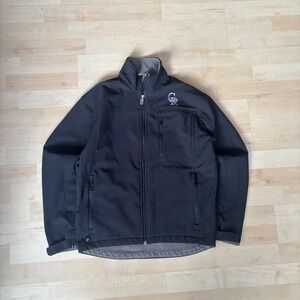 Majestic Colorado Rockies Softshell Jacket Black Fleece Lined Men Size S